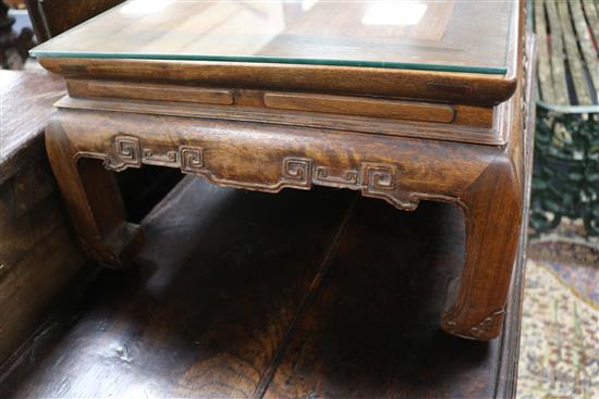 A Chinese low table W.85cm